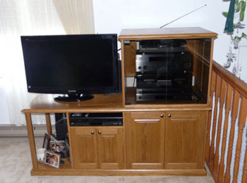 Matching 4 Piece Oak Living room Furniture