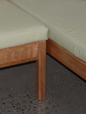 Solid Flame Yellow Birch Benches